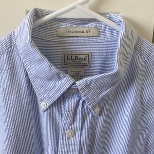 Men’s LL Bean Seersucker Shirt